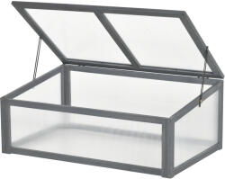Outsunny Mini Seră, Mică Seră pentru Grădină, cu Plăci PC, Bună Penetrare a Luminii, 100L x 65B x 40H cm | Aosom Romania (845-471GY)