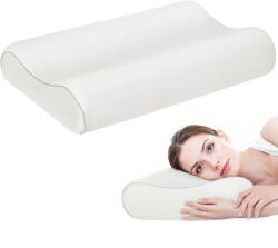 HOMCOM Pernă Memory Foam cu Husă Detașabilă 60x40x10/12 cm Crem | Aosom Romania (810-028V00CW)