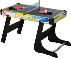 HomCom Masă de Joc 4 în 1 pentru Fotbal de Masă, Biliard, Air Hockey și Ping-Pong, 86, 5x43, 5x64 cm, Multicolor | Aosom Romania (A70-048)