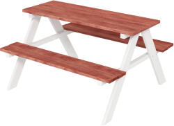 Outsunny Set Masă de Picnic pentru Copii, Masă și Băncuțe din Lemn, Mobilier de Grădină pentru Copii, Jocuri de Exterior, Vârsta 3-8 Ani, Maro | Aosom Romania (3E2-001V00BN)