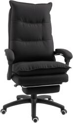 Vinsetto Scaun Birou cu Masaj, cu Înălțime Reglabilă, 6 Puncte de Masaj și Telecomandă, 70x62x120-130 cm, Negru | Aosom Romania (921-232BK)