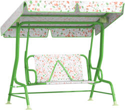 AIYAPLAY Leagăn pentru Copii cu Copertină Reglabilă și Centură de Siguranță, 120x112x75 cm, Verde | Aosom Romania (3E1-005V00GN) Leagan