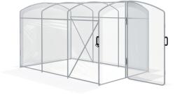Outsunny Solariu de tunel, acoperit cu folie transparentă, cadru de oțel galvanizat, 3 x 2 x 2m | Aosom Romania (84H-011V00CR)