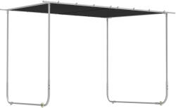 Outsunny Pergola Mobilă 3x3m cu Roți Copertină UV Saci de Nisip Gri | Aosom Romania (84C-453V00CG)
