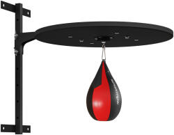 SPORTNOW Minge de Box de Perete, Rotativă la 360° și Reglabilă pe 7 Nivele de Înălțime, Negru și Roșu | Aosom Romania (A91-333V01BK) Sac de box