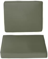 Outsunny Set de 2 perne de șezut pentru scaun perne detasabile confort mari perne matlasate umplute cu spumă material din poliester gri închis | Aosom Romania (84B-569)