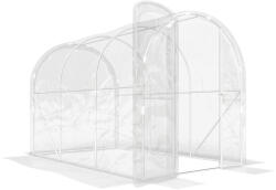 Outsunny Seră tunel de grădină 3 x 2 x 2 m 6 m2 cu ușă pe balamale, prelată PE 150 g/m2 pentru Legume, Plante, Flori | Aosom Romania (84H-004V04CR)