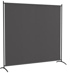 Outsunny Paravan exterior cu panou unic, separator de cameră de 180H cm cu protecție UV30+, gri închis | Aosom Romania (84J-038V00CG)
