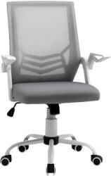 Vinsetto Scaun de Birou Ergonomic cu Suport Lombar din Țesătură, Gri | Aosom Romania (921-547GY)
