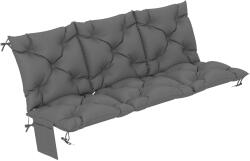 Outsunny Pernă bancă hidrofugă antiderapantă, perniță pentru leagăn exterior cu spătar & fixări 150 x 100 cm gri închis | Aosom Romania (84K-082V00CG)