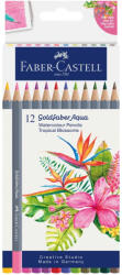 Faber-Castell Creioane colorate aquarelle Faber-Castell goldfaber tropical collection, 12 culori (FC114610)