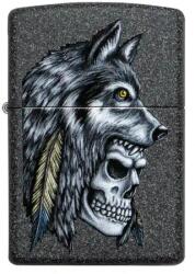 Zippo Запалка Zippo, Wolf Skull Feather Design (29863)