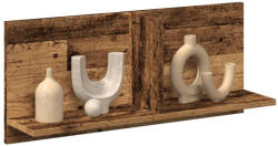 vidaXL antik fa színű szerelt fa faliszekrény 70 x 16, 5 x 30 cm