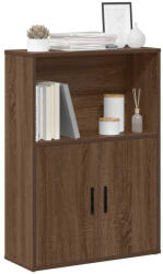 vidaXL barna tölgy színű szerelt fa könyvszekrény 60x24x85 cm