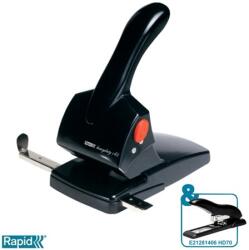RAPID Perforator, de înaltă performanță, perforator cu două găuri, 65 coli, RAPID "HDC65 Fashion", negru 20922601 (20922601)