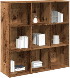 vidaXL antik fa színű könyvszekrény 98 x 29 x 97, 5 cm