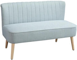  HOMCOM 2 személyes kanapé, puha kárpitozású, könnyen kezelhető huzattal, 150 kg-ig, világoszöld