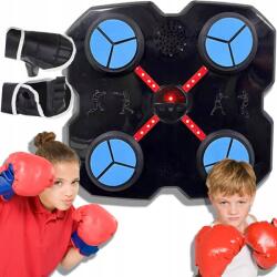 FOXMAG24 Nehéz boxtábla Bluetooth FOXMAG24-el, interaktív, LED világítás, fekete, 100x30cm (DQZJKWYBM)