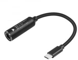 BlackBird PD65W USB-C apa - DC7.9mmx09mm anya töltő-adapterkábel (BH1720) (BH1720)