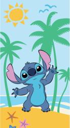 Halantex Lilo és Stitch Halantex strandtörölköző, 70x140 cm, 100% pamut, nedvszívó, kék (L&S0890T)