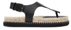 CASTANER női espadrillák, 025672-100, Természetes bőr, 39 EU, Fekete (0000304972461_39)