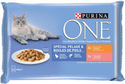 ONE 5x4x85g PURINA ONE Coat & Hairball vegyes csomag nedves macskatáp 4+1 ingyen