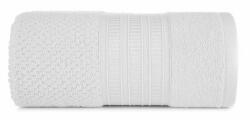 Eurofirany Rosita rizs szerkezetű pamut törölköző jacquard szegéllyel Fehér 50x90 cm (HS425086)