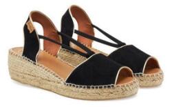 Toni Pons női espadrillák, 305031761, Természetes bőr, 38 EU, Fekete (0000305031761_38)