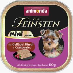 Animonda Vom Feinsten Mini Junior csirkével, vaddal és áfonyával 100g nedves táplálék kiskutyák számára kis fajtákhoz