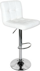  Bárszék, Fehér Textilbőr/Króm, Kandy 2 New