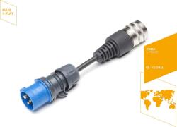 Juice Technology biztonsági adapter JUICE CONNECTOR, CEE16 / 230V, 1-fázisú (kék, JUICE BOOSTER 2-hez) (EA-JCB1) (EA-JCB1)