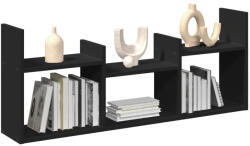 vidaXL fekete szerelt fa faliszekrény 100 x 18 x 40 cm