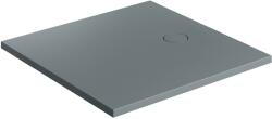 Omnires Aquarock cădiță de duș pătrată cu capac 80x80 cm gri AQUAROCK80-KAG (AQUAROCK80KAG)