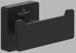 Villeroy & Boch Cuier dublu baie, fixare ascunsa, negru mat (Matt Black), Villeroy & Boch Elements Striking TVA152012000K5 TVA152012000K5 (TVA152012000K5)