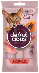 Kormotech Delickcious Cat - Snack Cremos cu Dorada si Papaya - 4x15g