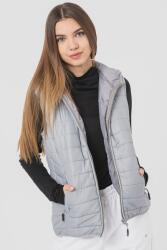 Geo Norway Geo Norway, Vatika steppelt mellény kapucnival, Világosszürke, XL (VATIKA-HOOD-EO-DB-LADY-233-LIGHT-GREY-XL)