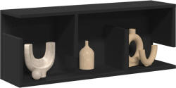 vidaXL fekete szerelt fa faliszekrény 80 x 20 x 30 cm