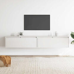 vidaXL 2 darab fehér tömör fenyőfa faliszekrény 100 x 30 x 35 cm
