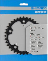 Shimano FC-RS500 országúti első lánckerék, 36T, 2x11s, 5x110 mm, alu, fekete