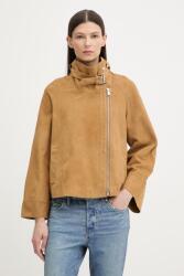 AllSaints geacă de biker de femei din piele întoarsă RHODES PPY2-KUD0GY_08X (W115LD)