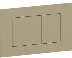 Geberit Sigma 40 nyomólap 24, 6x15, 2x0, 4 cm, szácsiszolt sárgaréz, szögletes, 2 mennyiséges öblítés, Easy-To-Clean (GE-115.629.QF.1)