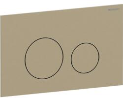 GEBERIT Sigma 40 nyomólap 2 mennyiséges öblítéshez, 24, 6x15, 2x0, 4 cm, szálciszolt sárgaréz, Easy-To-Clean bevonattal (GE-115.628.QF.1)