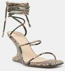 Rick Owens Lilies sandale wedges din piele Cantilever 8 PPY2-OBD40B_80X