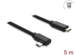 Delock Cablu Activ Optic USB type C 10Gbp T-T drept/unghi 5m, Delock 87240 (87240)