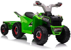 LEAN CARS Quad electric XMX630T verde cu remorcă (15531)