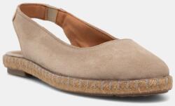 Verbenas női velúr espadrill nyitott sarokkal KIARA SERRAJE/TAN - bézs Női 37