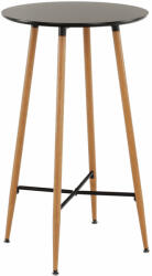 Tempo Bárasztal, Fekete/Tölgy, Átmérő 60 cm, Imam