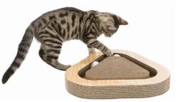 TRIXIE Kaparótábla 2 Labdával Macskamentával 36x5x36/36cm Barna - bundasbazar