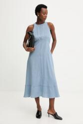 ANSWEAR ruha lenkeverékből - kék L - answear - 51 990 Ft