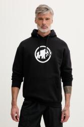MAMMUT kapucnis melegítőfelső férfi pamut - fekete S